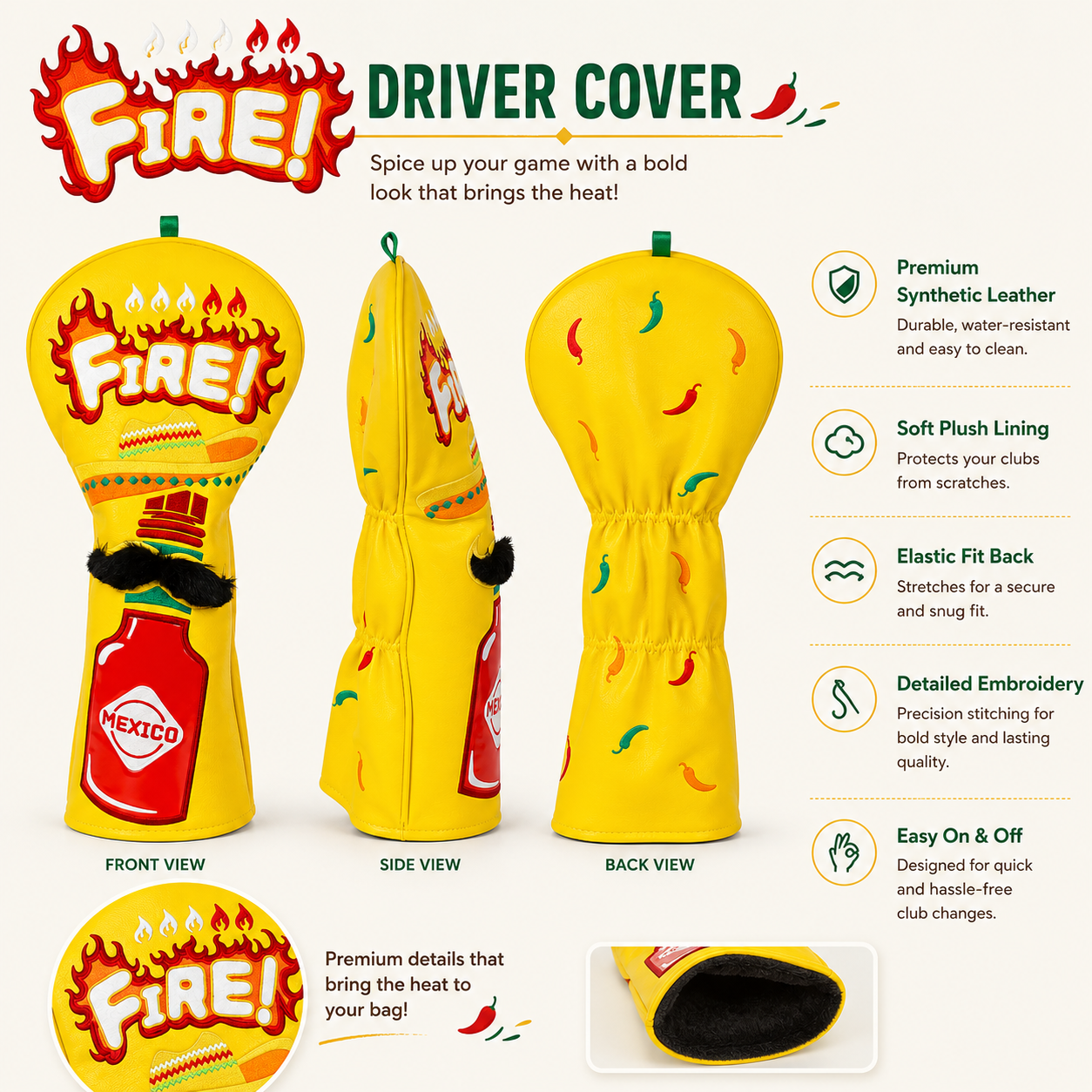 Hot Sauce Golf Headcover - Image 5