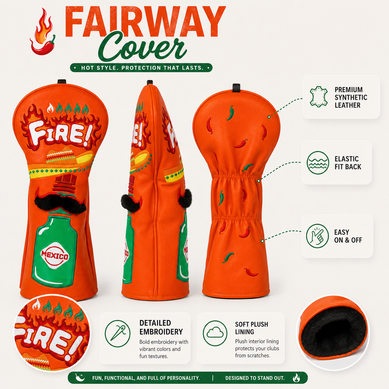Hot Sauce Golf Headcover - Image 8