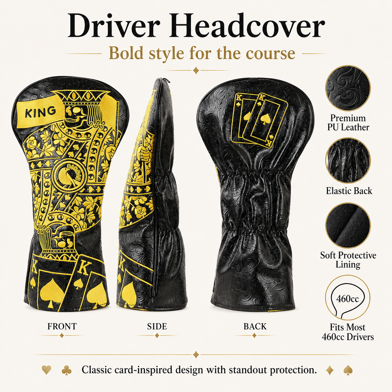 King Driver Golf Headcover - Image 2