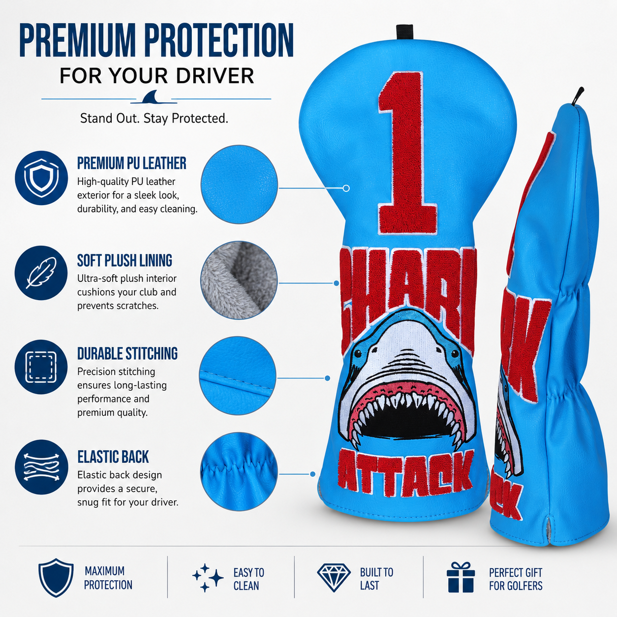 Shark Golf Headcover - Image 7