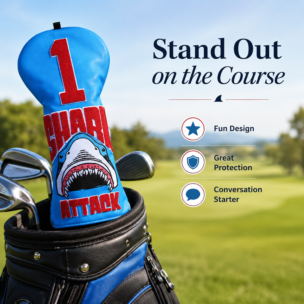 Shark Golf Headcover - Image 2