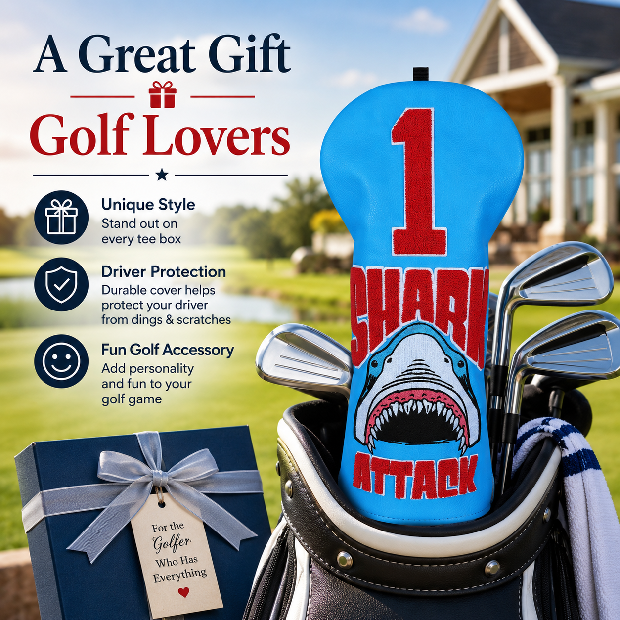 Shark Golf Headcover - Image 3