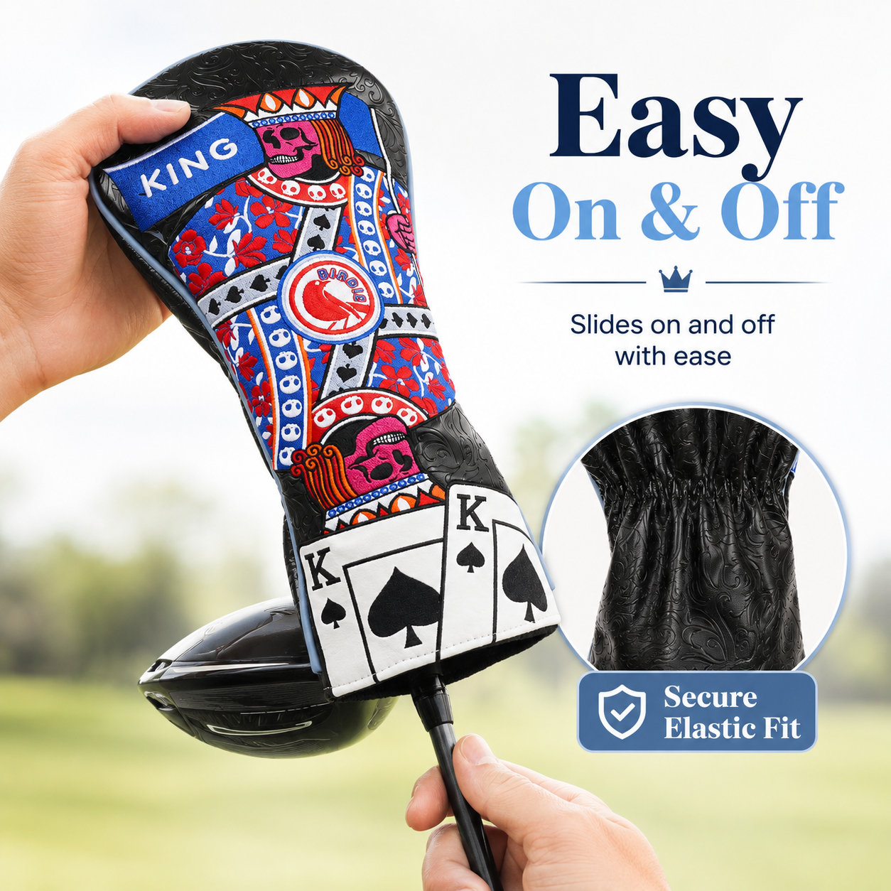 King Playing Card Driver Golf Headcover - Image 6
