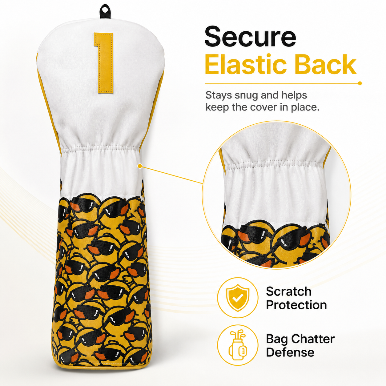 Yellow Duck Driver Golf Headcover - Image 5