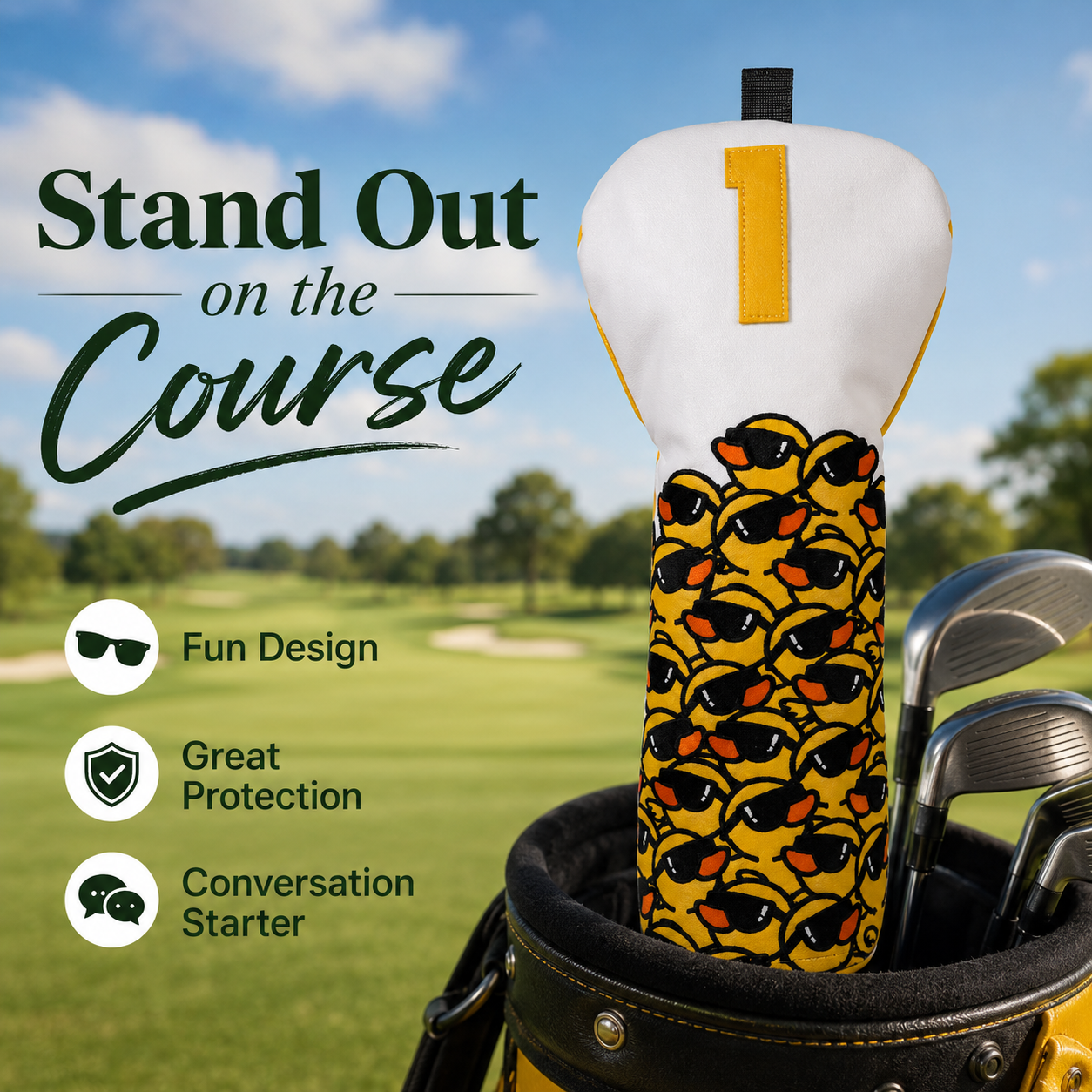 Yellow Duck Driver Golf Headcover