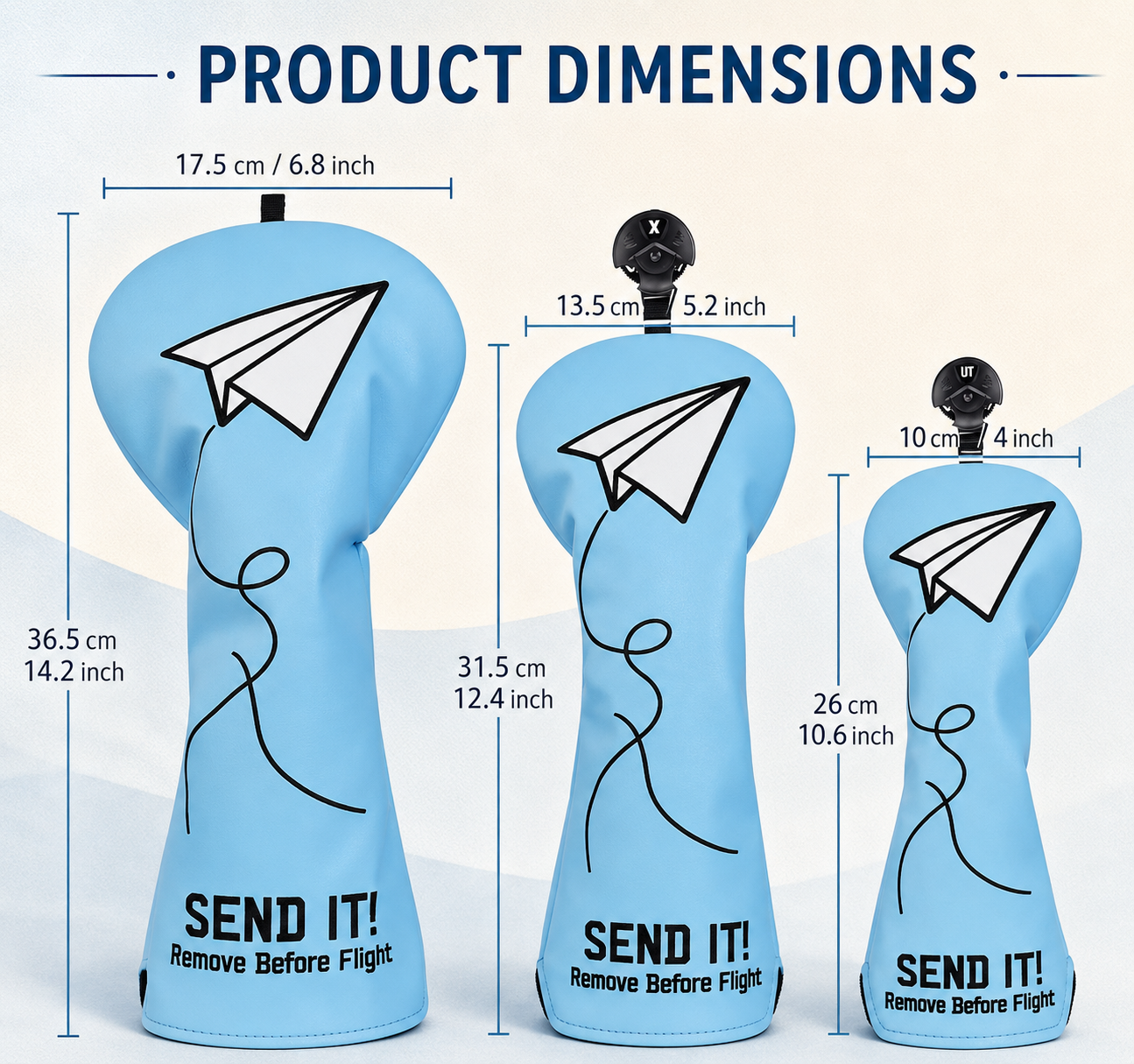 Paper Airplane Golf Headcover Collection - Image 4