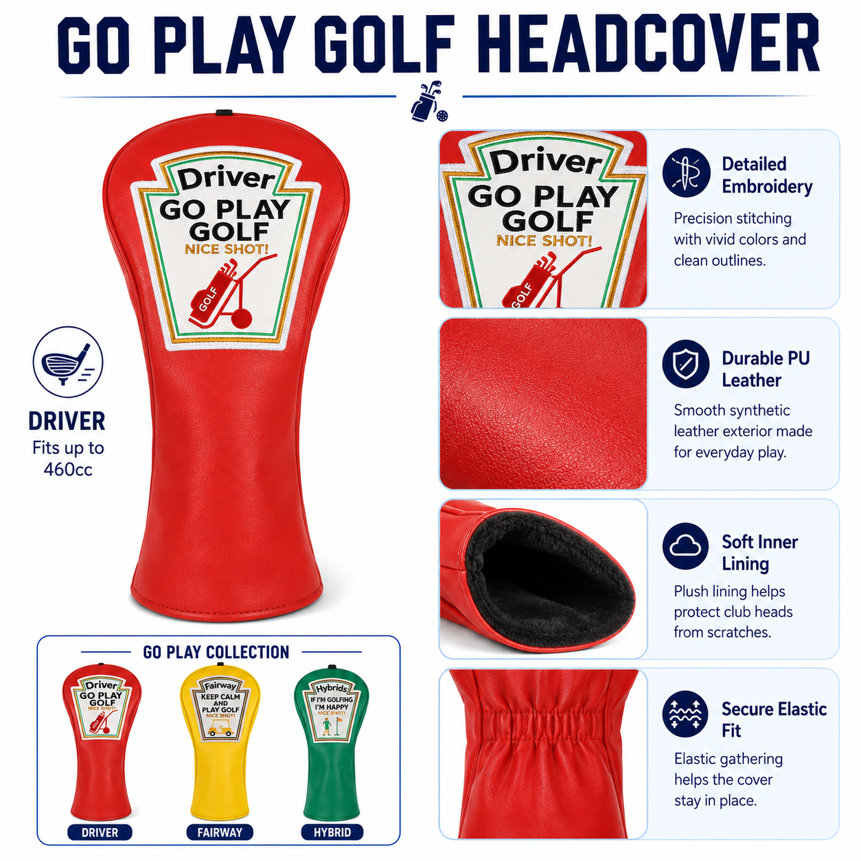 Go Play Golf Headcover Collection - Image 5