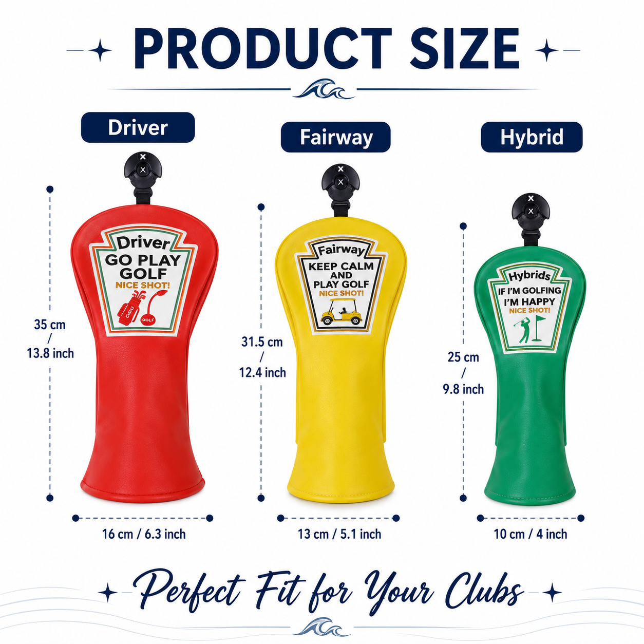 Go Play Golf Headcover Collection - Image 2