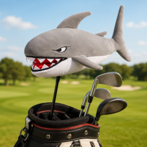 Plush Shark Driver Golf Headcover
