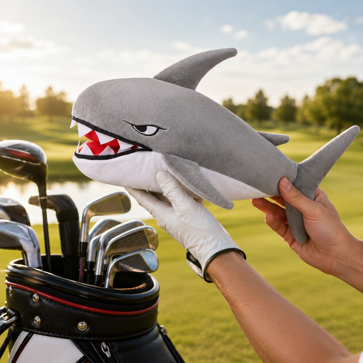 Plush Shark Driver Golf Headcover - Image 7