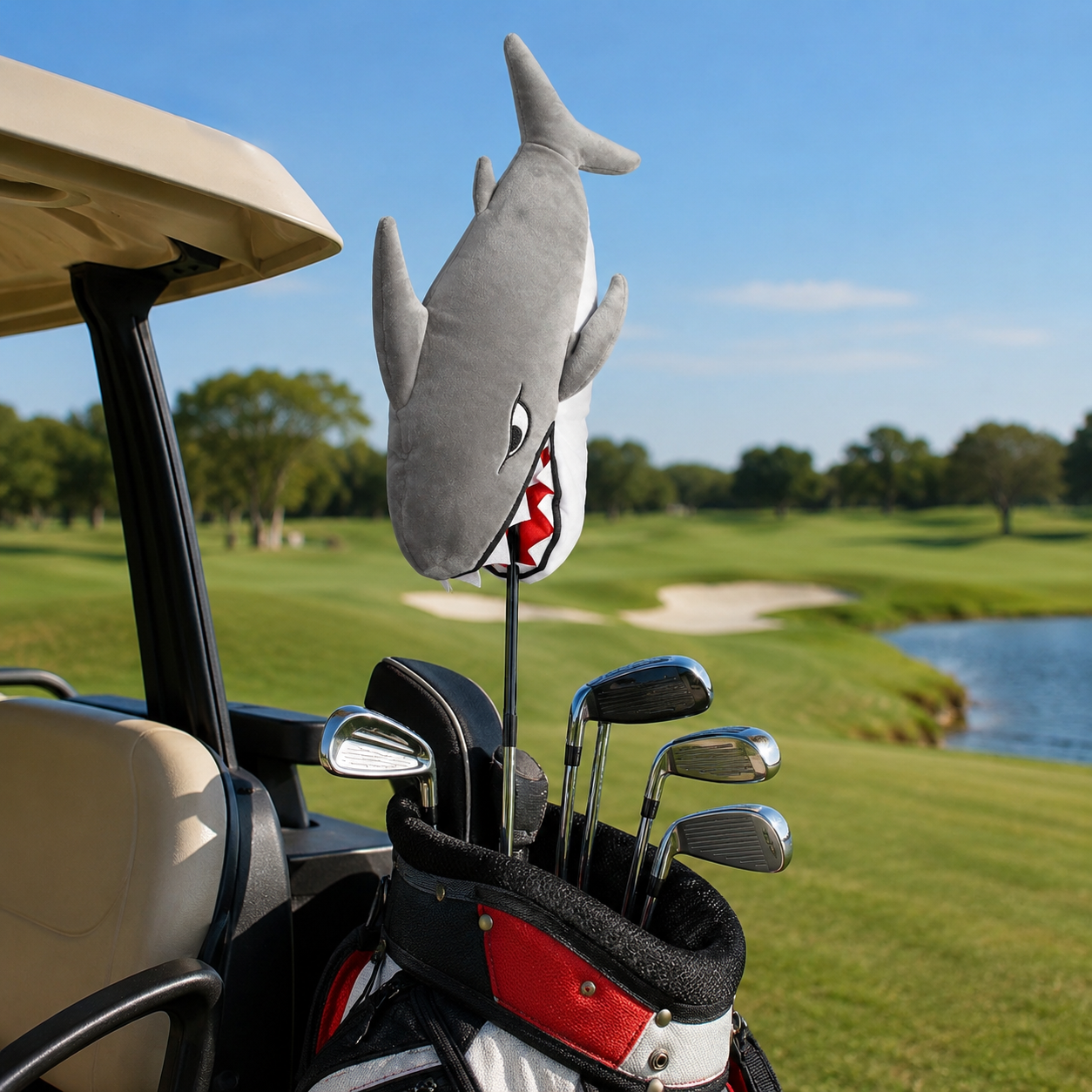 Plush Shark Driver Golf Headcover - Image 6