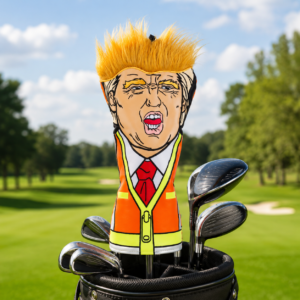 Trump Parody Driver Golf Headcover – Sanitation Worker Design