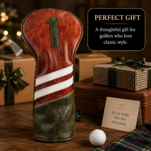 Vintage Brown Driver Golf Headcover
