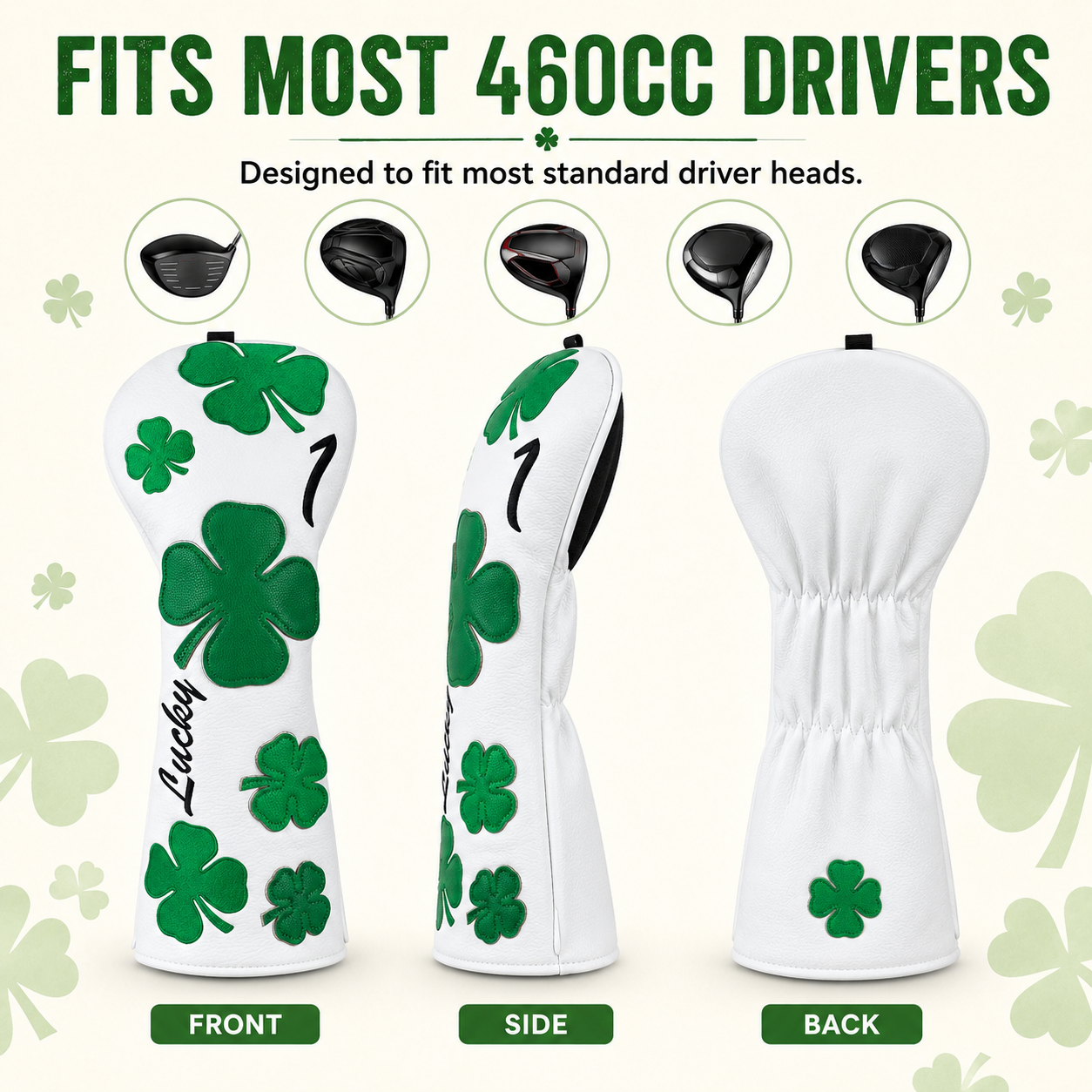 Lucky Clover Golf Headcover - Image 3