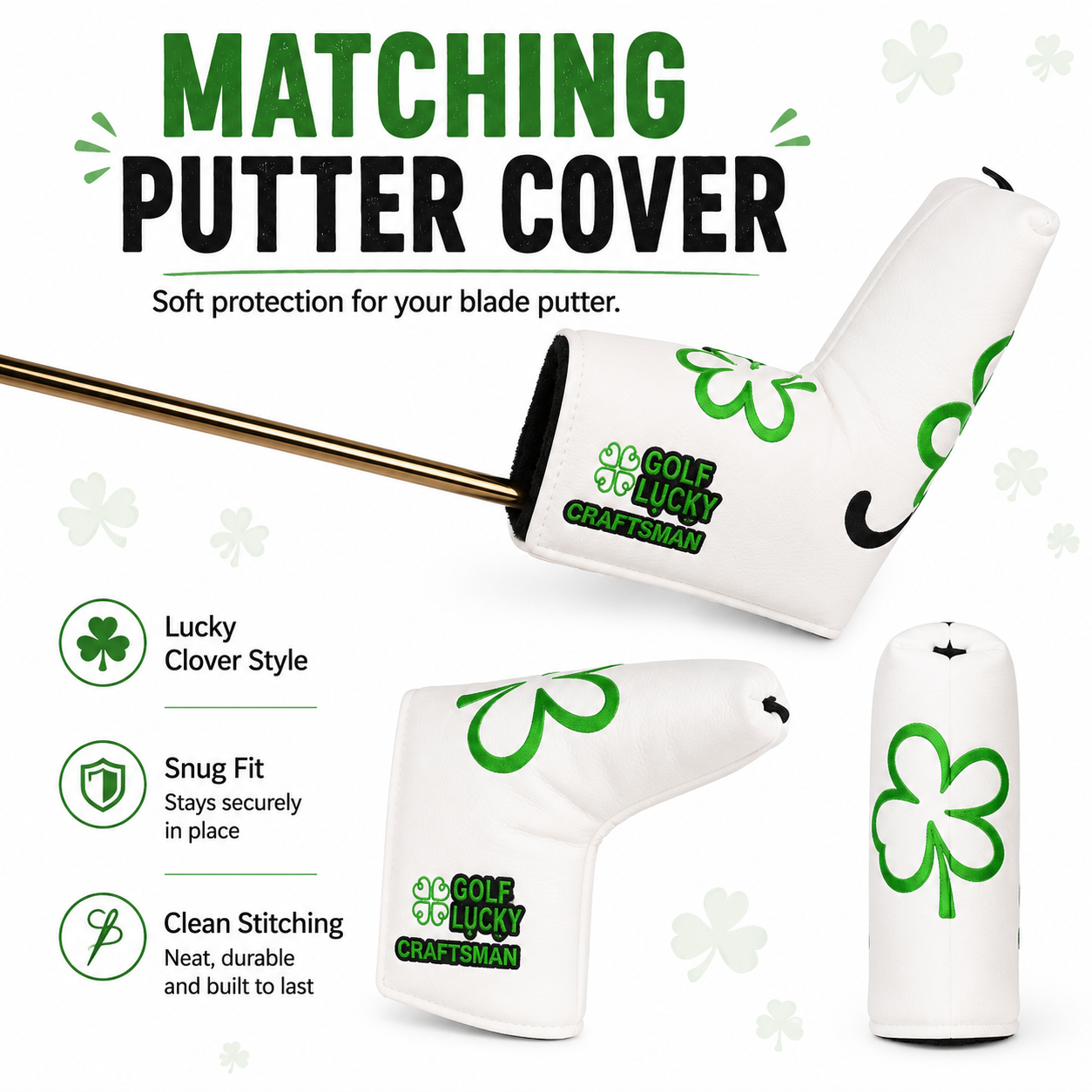Lucky Clover Golf Headcover - Image 6
