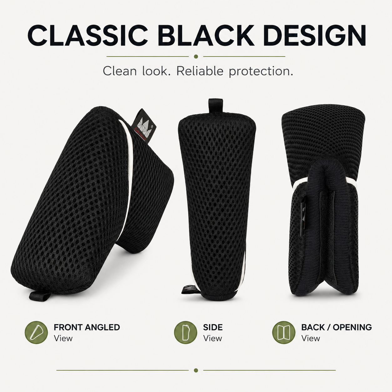 Black Mesh Blade Putter Headcover - Image 8