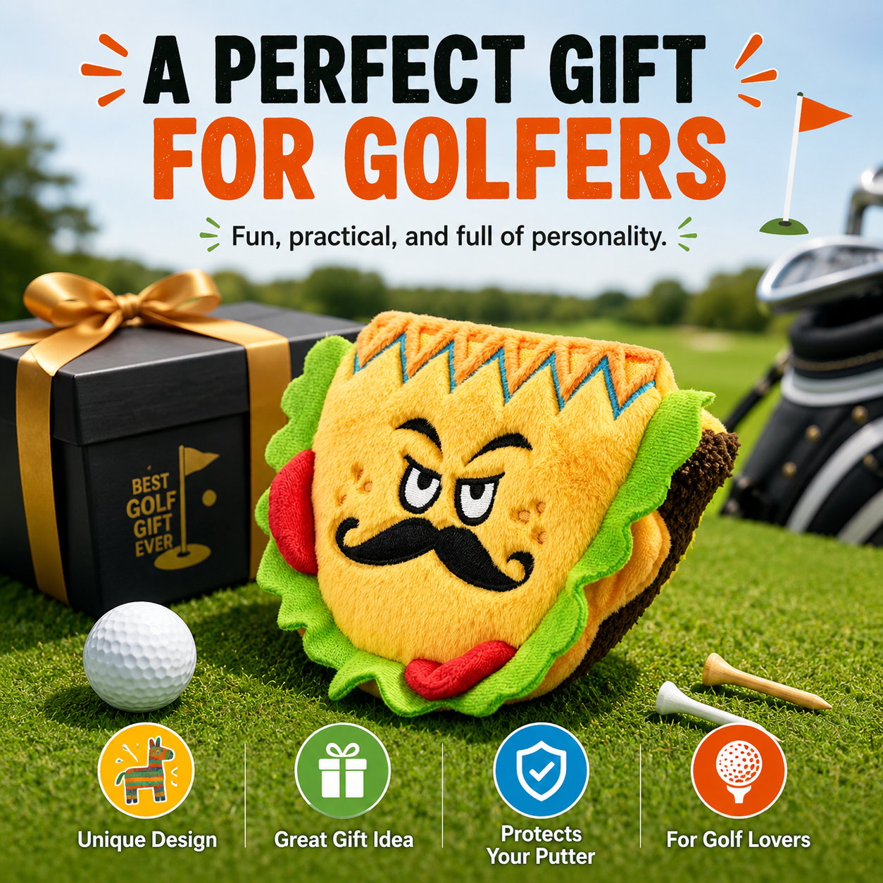 Taco Mallet Putter Headcover - Image 2