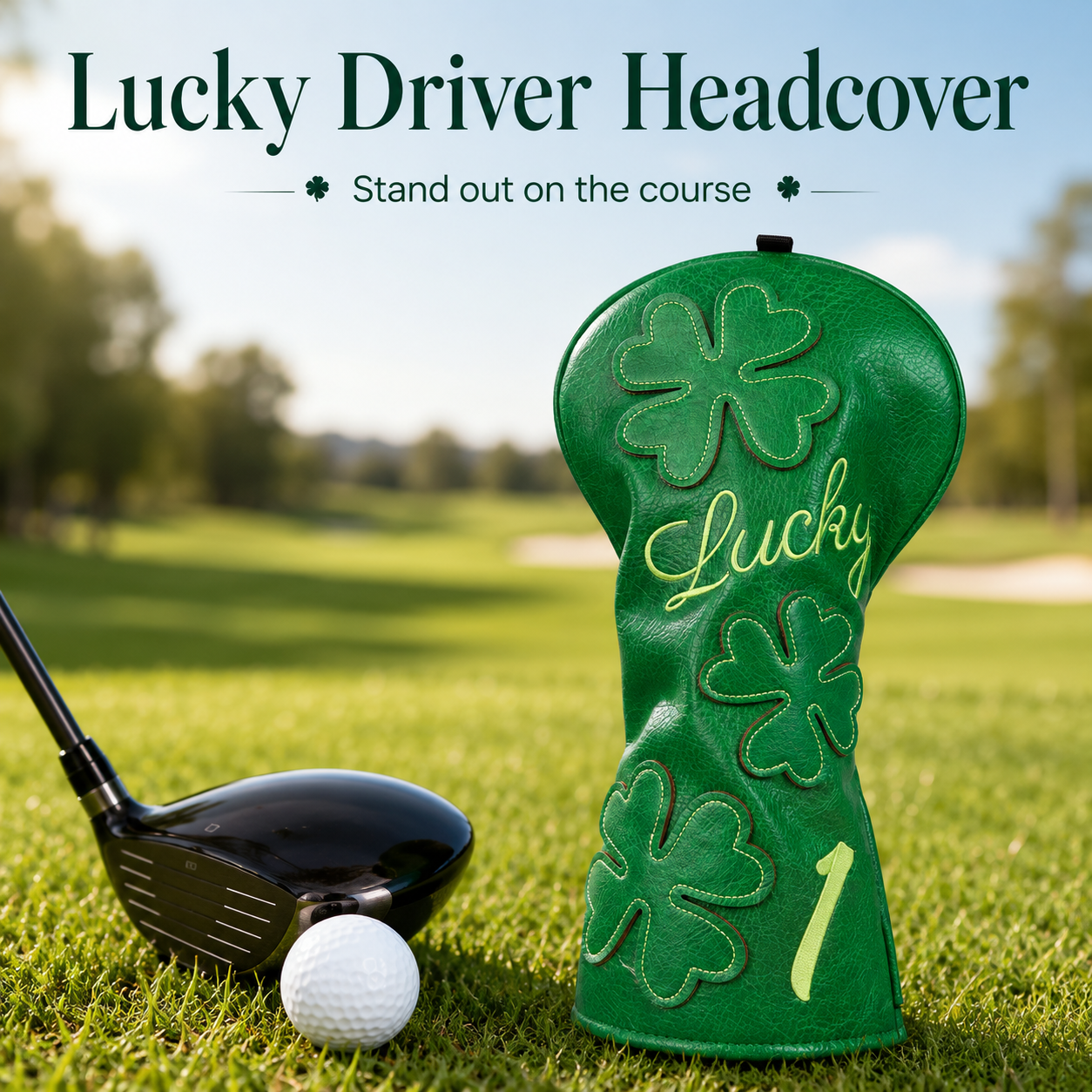 Lucky Clover Golf Headcover - Image 4