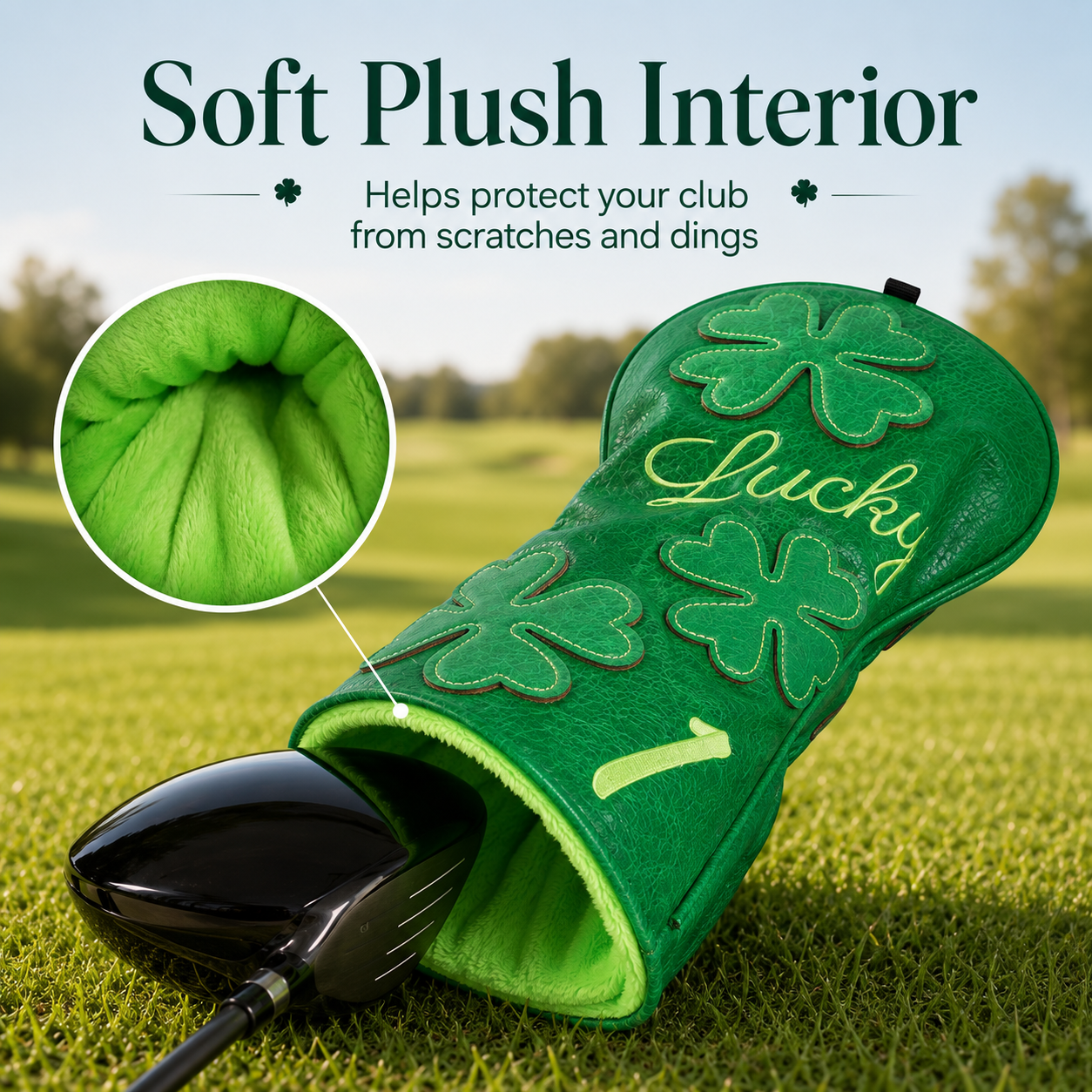 Lucky Clover Golf Headcover - Image 5