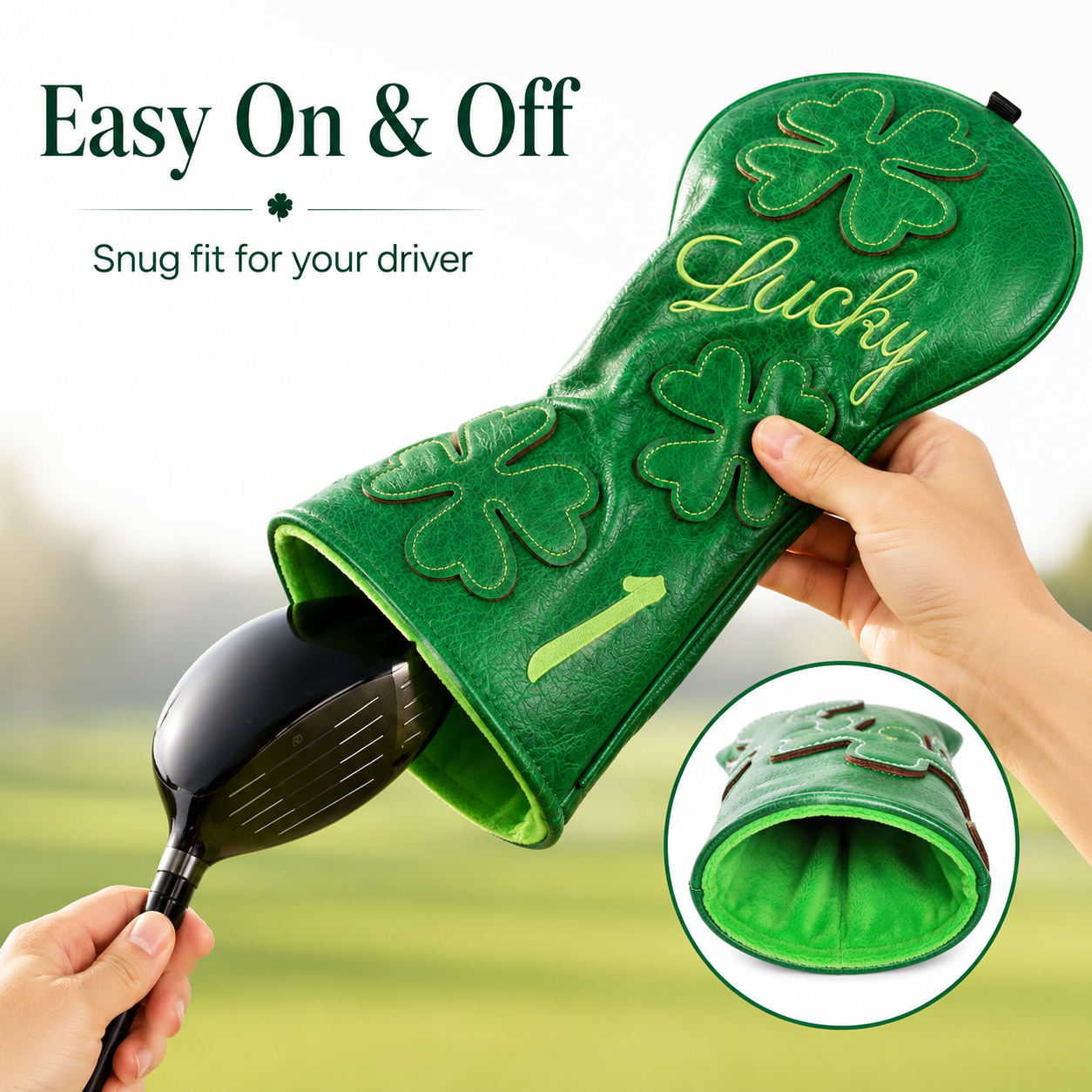 Lucky Clover Golf Headcover - Image 6