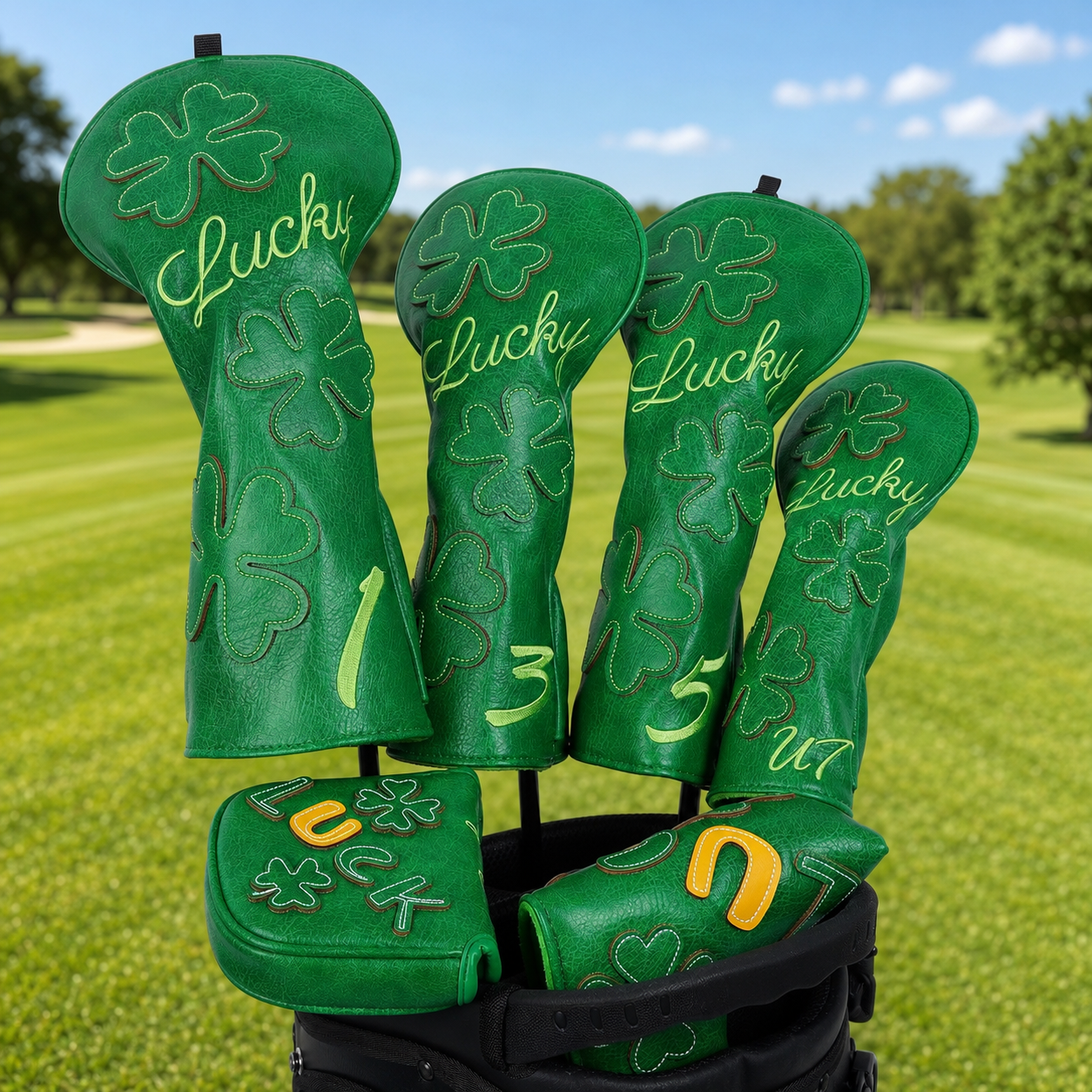 Lucky Clover Golf Headcover - Image 2