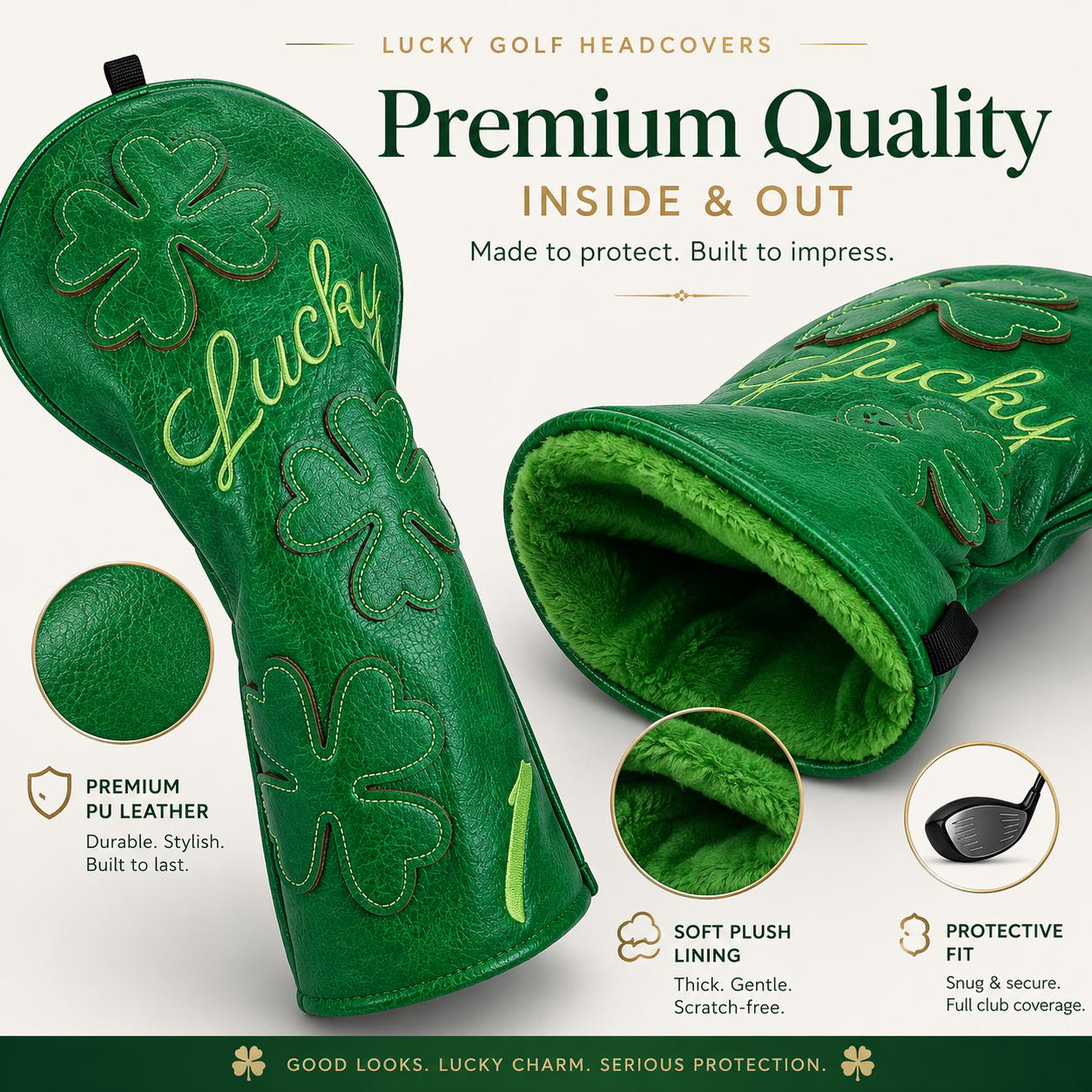 Lucky Clover Golf Headcover - Image 9