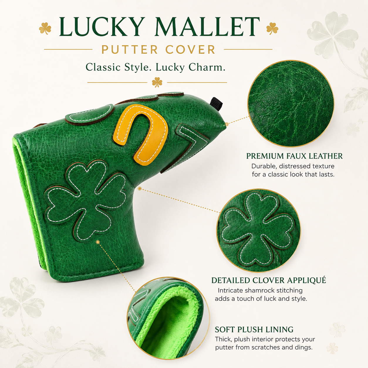 Lucky Clover Golf Headcover - Image 10