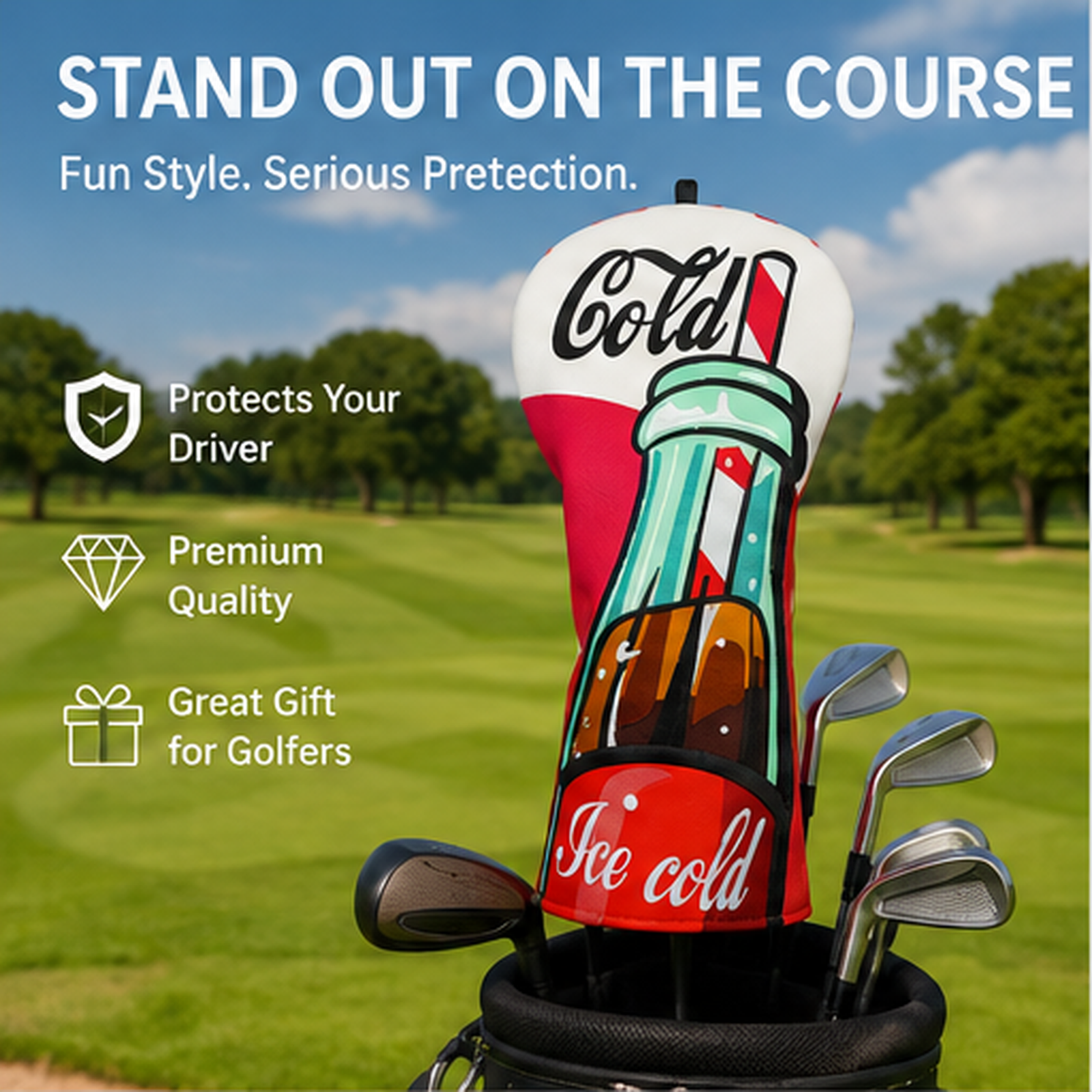 Ice Cold Soda Driver Golf Headcover